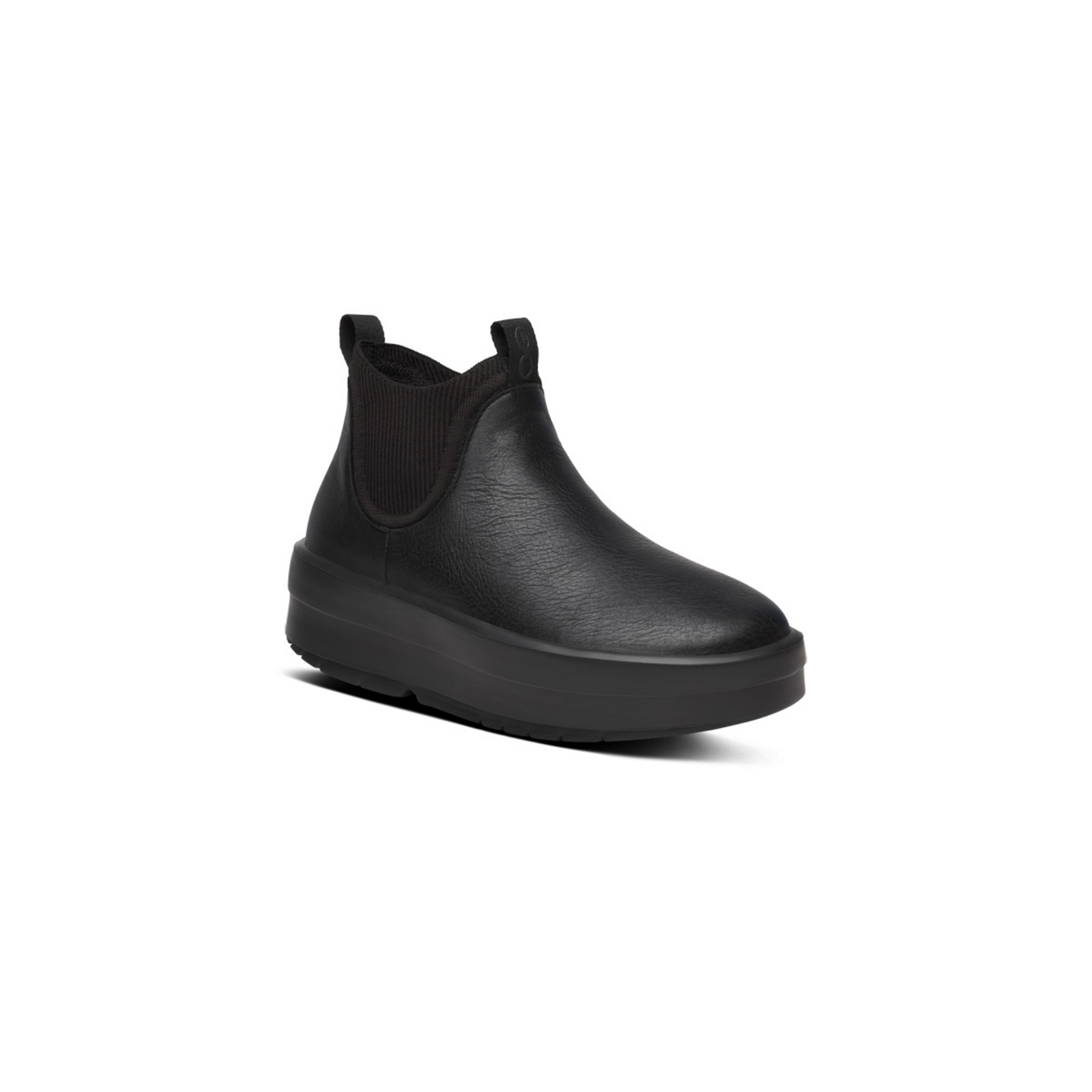 Oofos W OOmega LNDR Leather in SCHWARZ